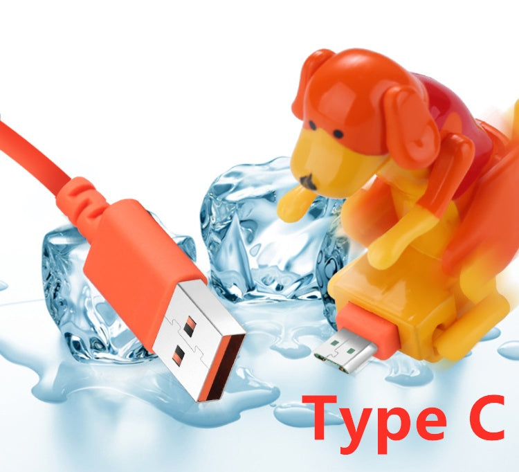 Dog-Themed Fast Charging Type-C Cable — For Android IOS & Pet Lovers