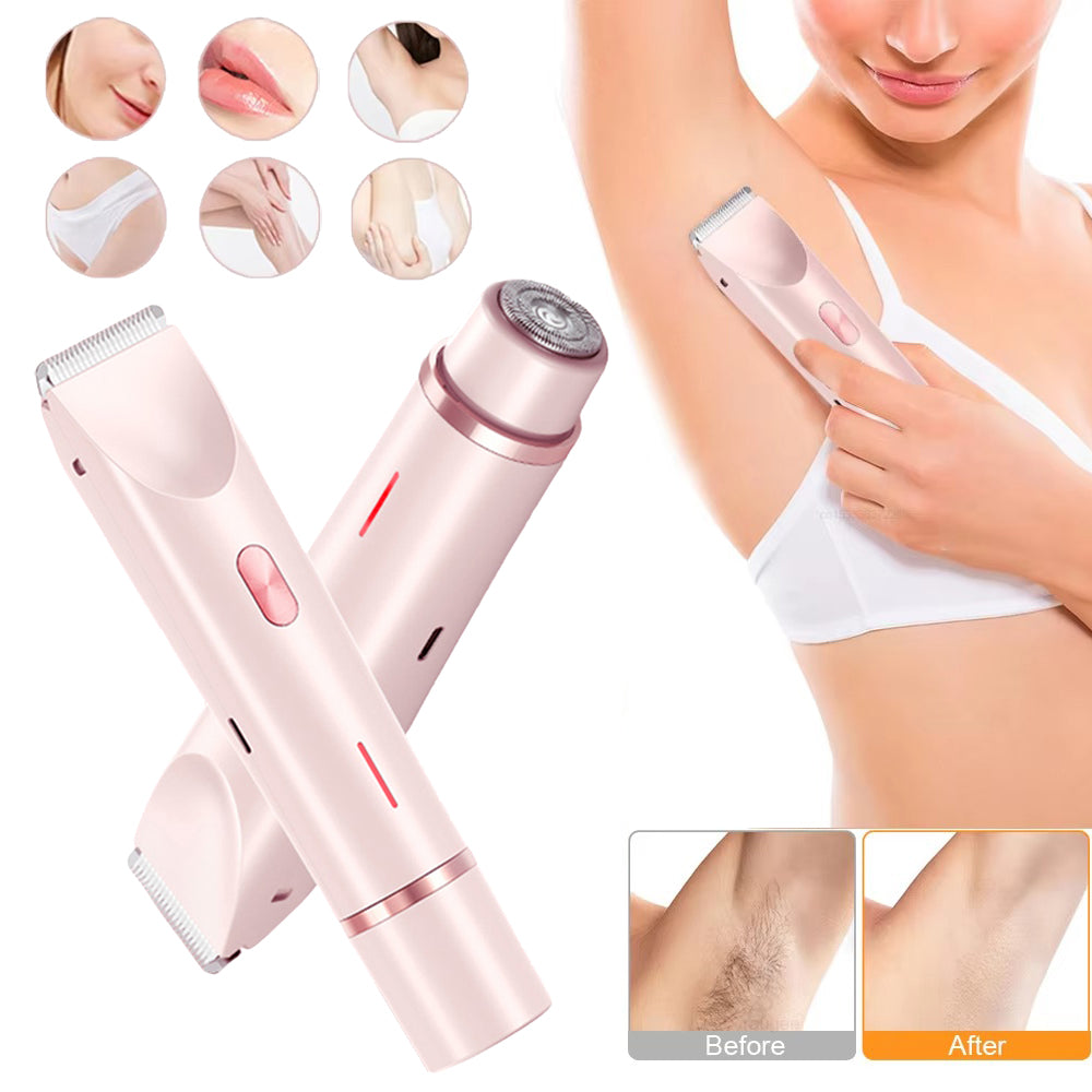 2-in-1 Electric Hair Remover — Painless Trimmer & Epilator for Smooth Skin