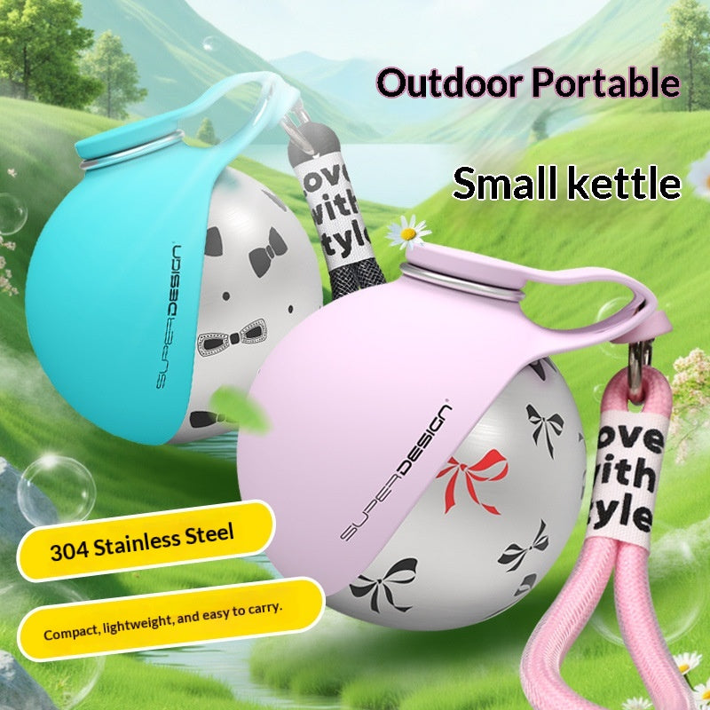 Portable Dog Water Bottle & Bowl — Stainless Steel Travel Dispenser